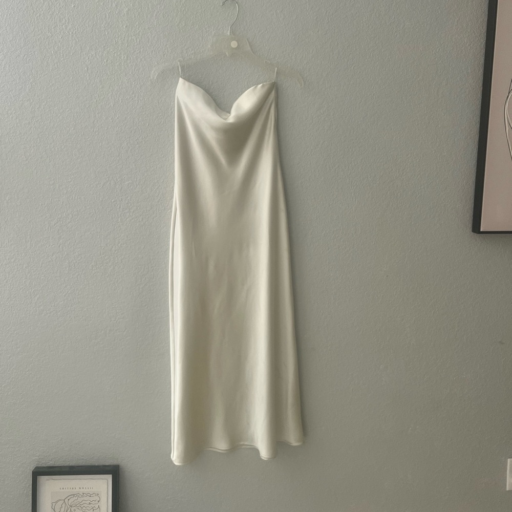 Wedding Guest ZARA Woman ASYMMETRIC SATIN